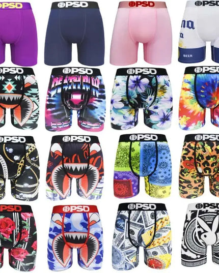 PSD 1 Piece Men's Breathable Boxer Briefs Underwear