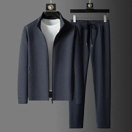 Men's Long Sleeve Jacket and Trousers - Two-Piece Set