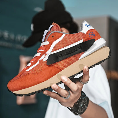 Men’s Breathable Lace-Up Sneakers – Comfortable & Stylish Athletic Shoes for Men