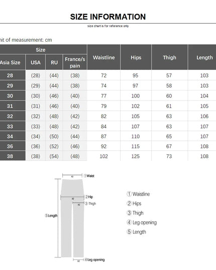 Men's Slim Fit Stretch Denim Jeans – Casual Straight-Leg Slim Fit