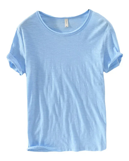Men's Lightweight Cotton Slim-Fit T-Shirt - Breathable and Comfortable Tee