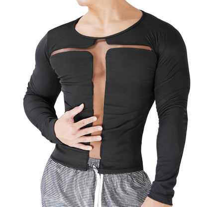 Men's Transparent Jesus Cross Long Sleeve Casual Sweater