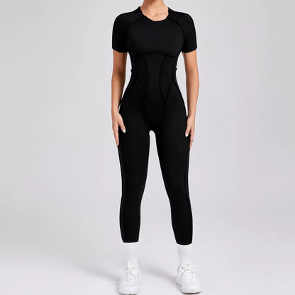 Women's Short Sports Jumpsuit - Gym & Workout Jumpsuit for Women
