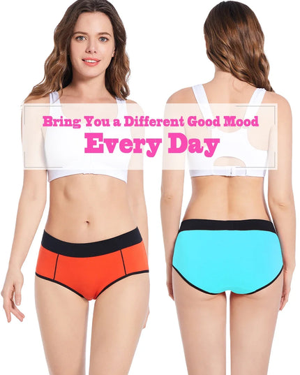 Women's Cotton Mid-High Waist Stretch Briefs - 5-Pack