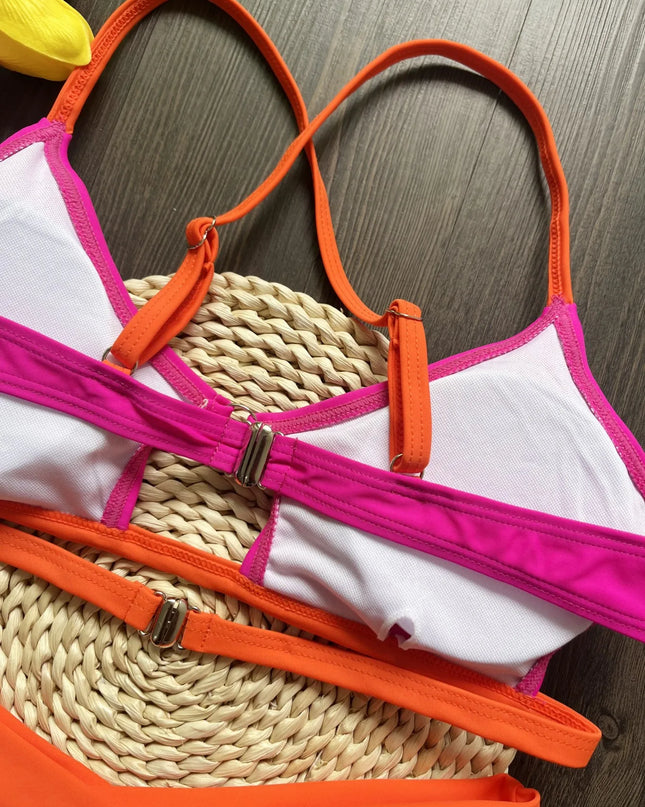 Women's Brazilian Two-Piece Triangle Thong Bikini Set