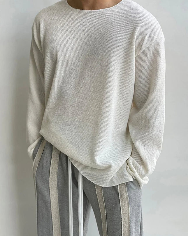 Men's Lightweight Casual Long-Sleeve Sweater