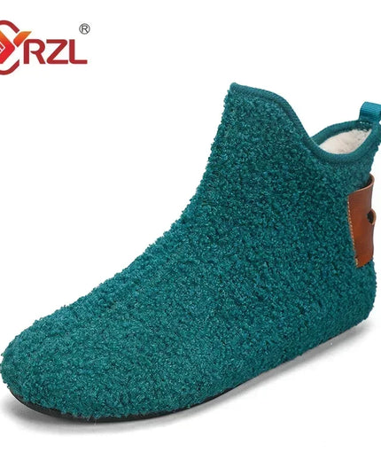Men's Cotton High Top Shoes - Warm, Lightweight Slip-On Sneakers for Men