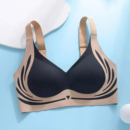 Seamless Women's Adjustable Comfort Bra - Thin, No Steel Ring, Breathable Design