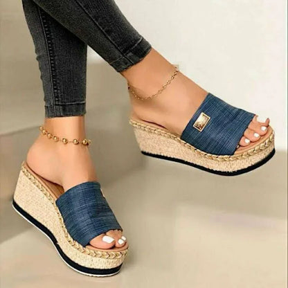 Women's Wedge Sandals with Platform Heels