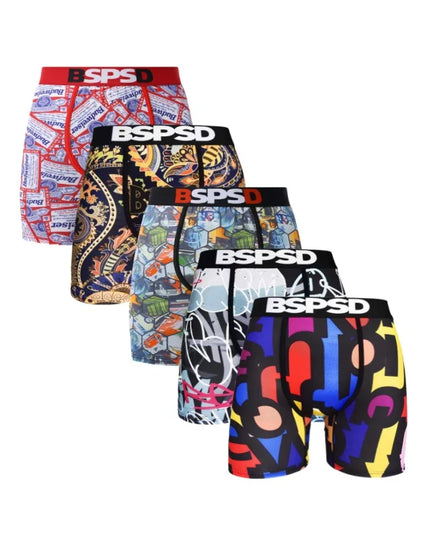BPSD 5-Pack Men's Breathable Boxer Briefs
