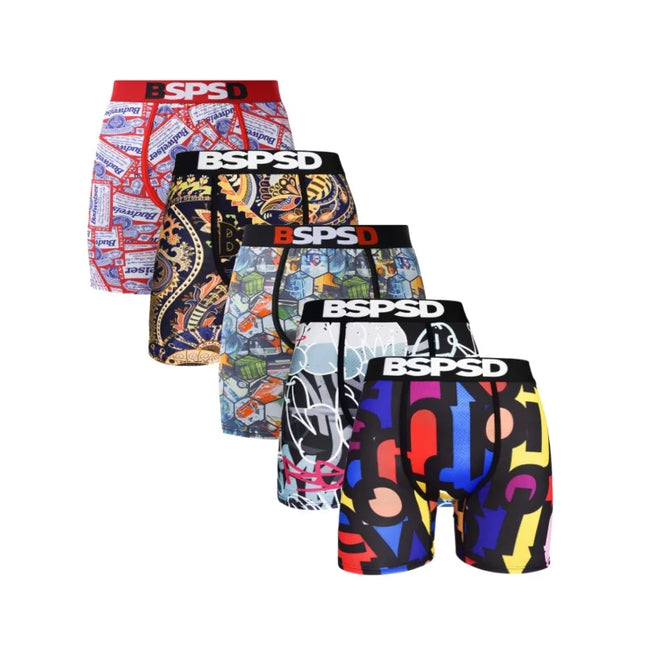 BPSD 5-Pack Men's Breathable Boxer Briefs