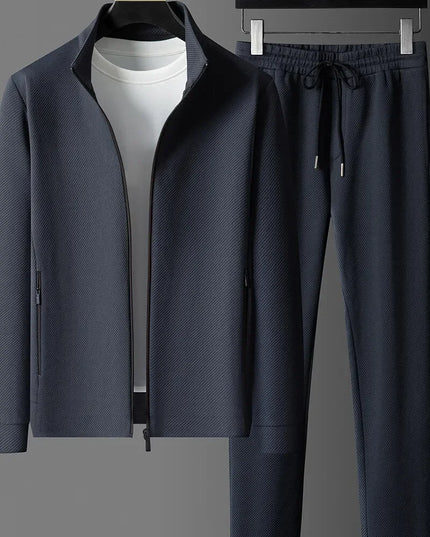 Men's Long Sleeve Jacket and Trousers - Two-Piece Set