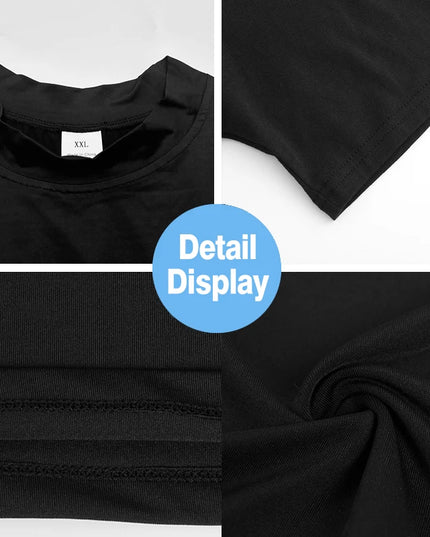 Men's Compression Shirt Vest  - Turtleneck Design