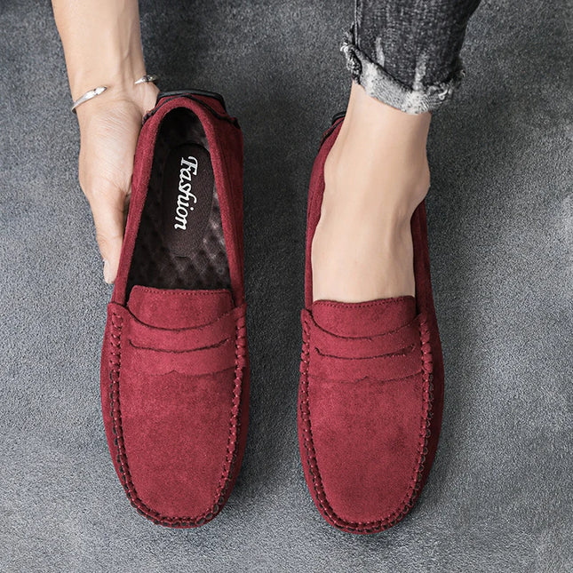 Premium Suede Men's Breathable Slip-On Luxury Loafers - Stylish & Comfortable Footwear