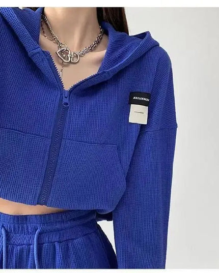 Women's Casual Hooded Zipper Sweater Jacket