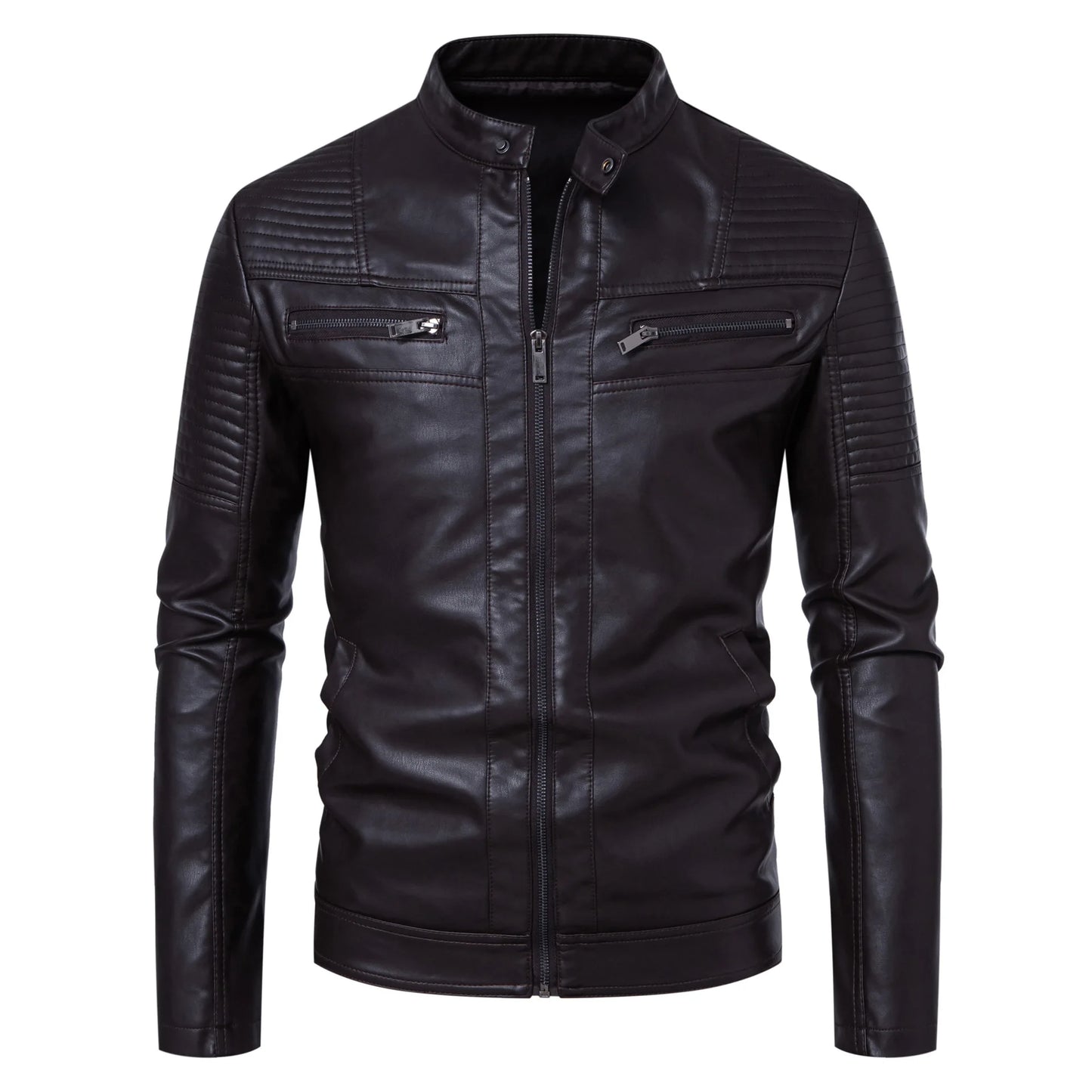 Leather Clothing New Men's Motorcycle Leather Jacket Slim Cool Handsome Men Jacket New Male Vintage Leather Jackets