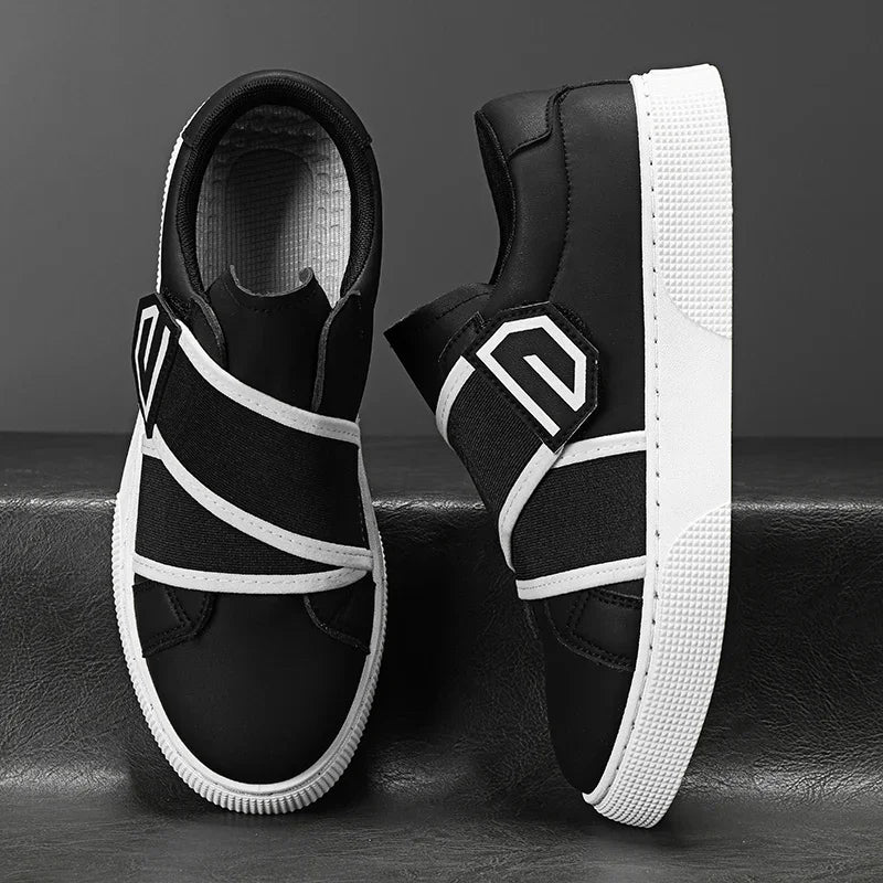 Men's Faux Leather Anti-Slip Sneakers