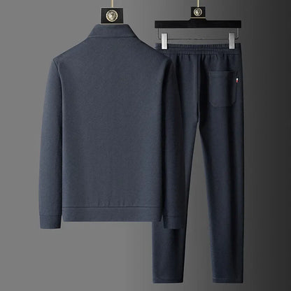 Men's Long Sleeve Jacket and Trousers - Two-Piece Set