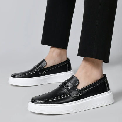 Men's Authentic Leather Dress Loafers