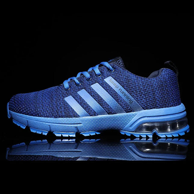 Men's Breathable Shock Absorbing Running Sneakers - Lightweight Athletic Shoes