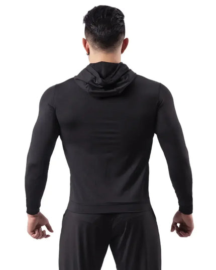 Men's Hooded Sports Jacket - Quick-Drying, Slim Fit, Fitnesswear