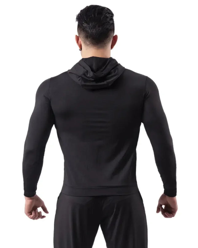 Men's Hooded Sports Jacket - Quick-Drying, Slim Fit, Fitnesswear