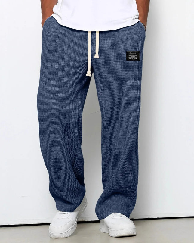 Men's Loose-Fit Wide-Leg Casual Sweatpants