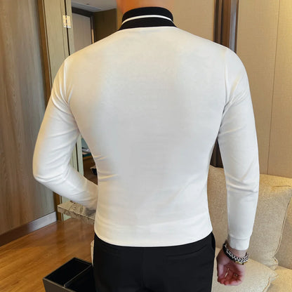 Men's Long Sleeve Slim Fit Casual Sweater