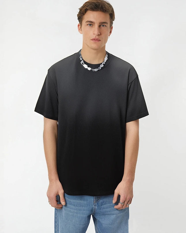 Men's Oversized Cotton T-Shirt with Gradient Color