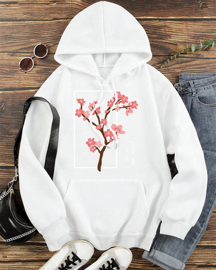 Cherry Blossom Tree in Full Bloom Women’s Loose Hoodie