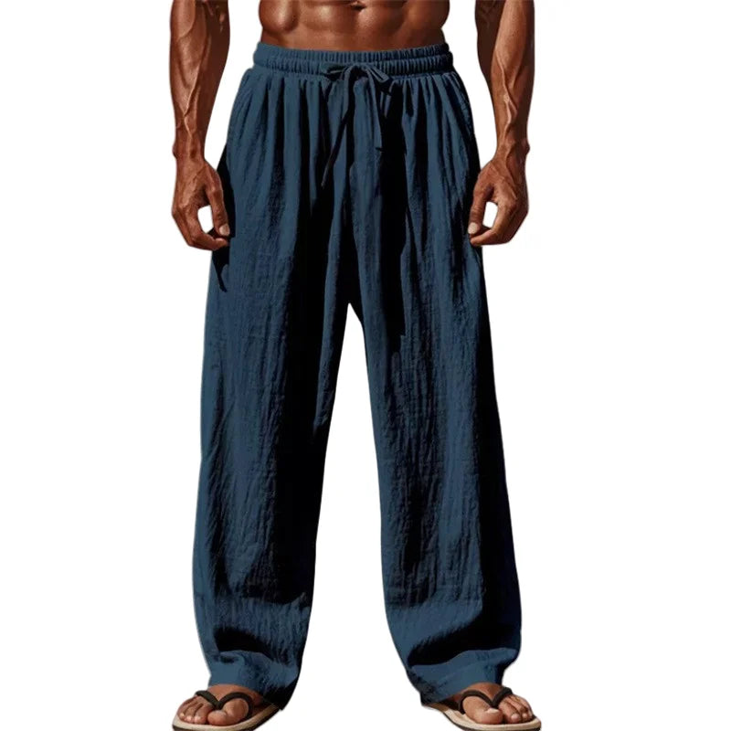 Men's Breathable Loose Fit Drawstring Casual Pants