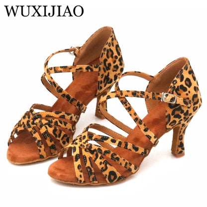 WUXIJIAO Women's Leopard Print High Heels – Stylish Animal Print Stilettos for Women