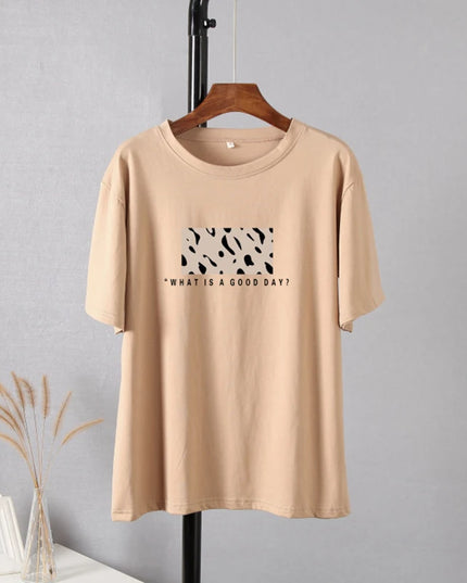 Women’s Oversized Cotton Leopard Print T-Shirt - Hirsionsan Fashion Top