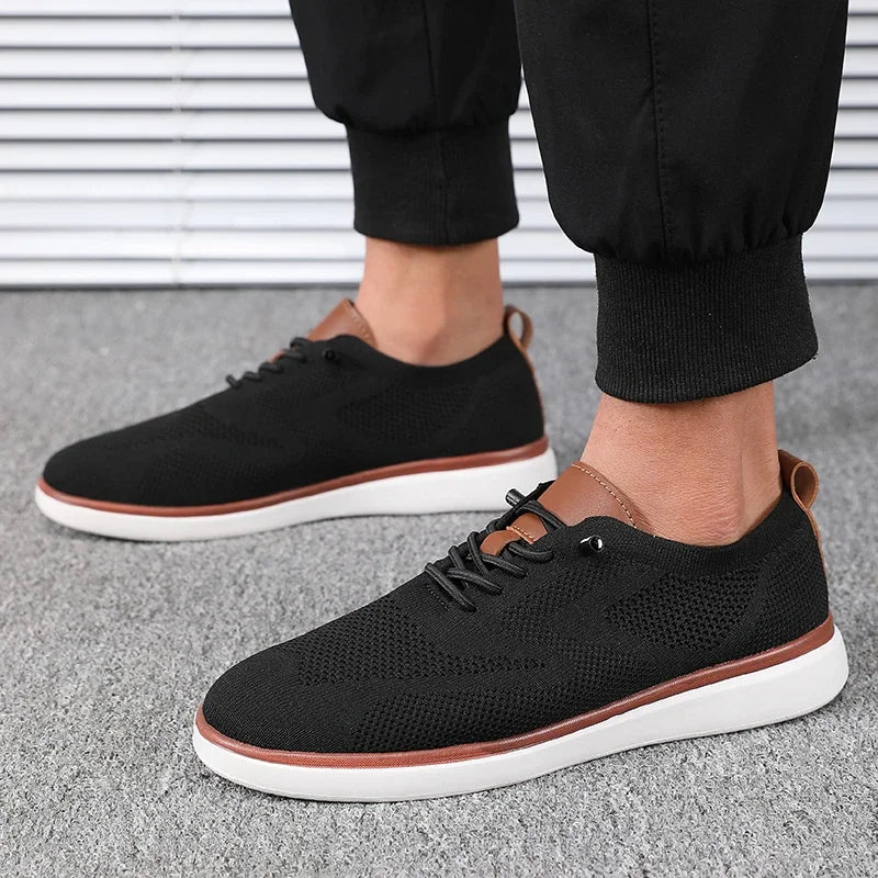 Men's Casual Canvas Slip-On Shoes – Comfortable Flat Sneakers for Everyday Wear