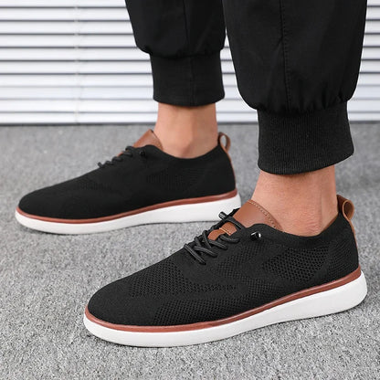 Men's Casual Canvas Slip-On Shoes – Comfortable Flat Sneakers for Everyday Wear