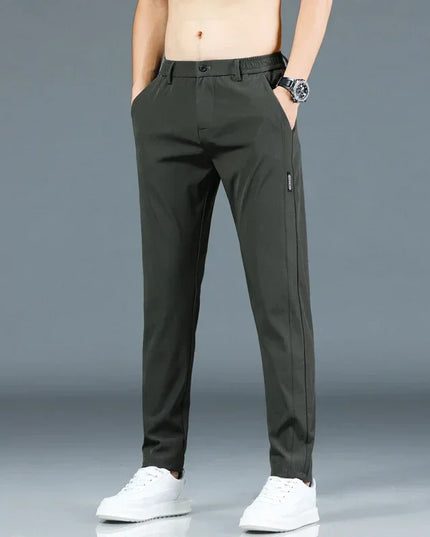 Men's Slim Fit Straight Leg Trousers