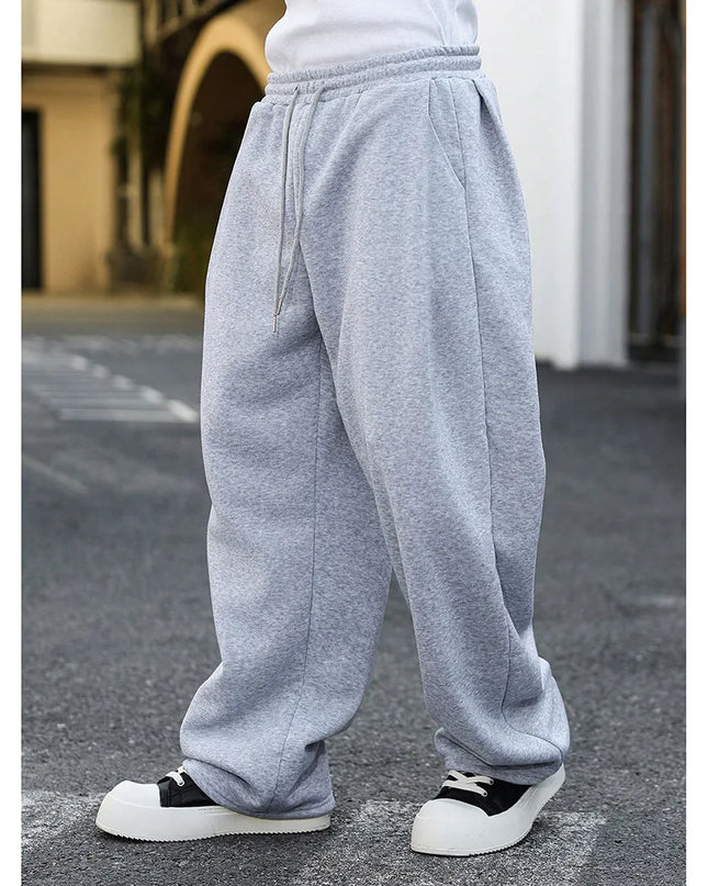 Men's Loose Fit Sweatpants - Drawstring Waist, Elastic Waist