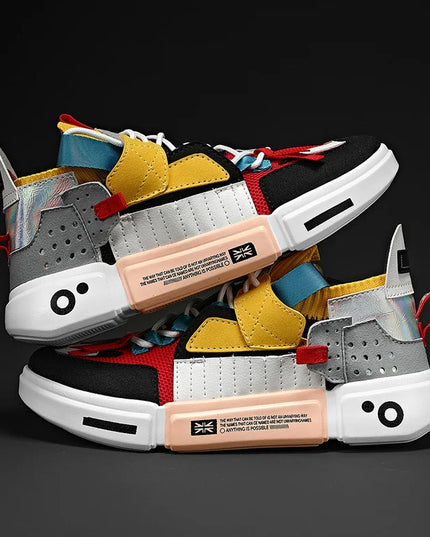 Men's Casual Sneakers - Breathable Luxury Trainers With Trendy Design