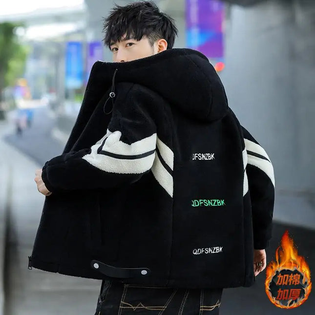 Korean Men's Casual Cotton-Padded Zipper Jacket