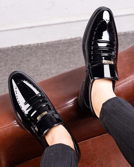 Faux Leather Men’s Slip-On Shoes – Comfortable & Stylish Men’s Dress Shoes