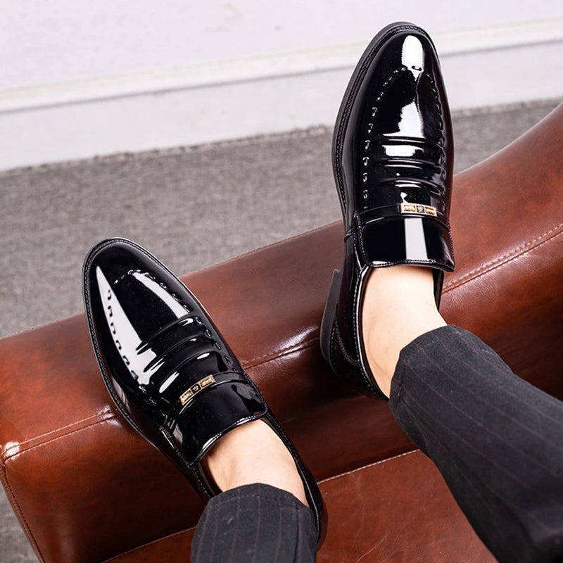 Faux Leather Men’s Slip-On Shoes – Comfortable & Stylish Men’s Dress Shoes