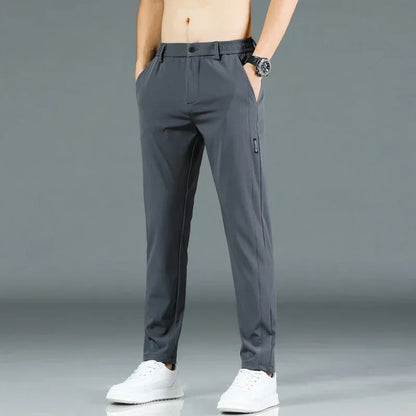 Men's Slim Fit Straight Leg Trousers