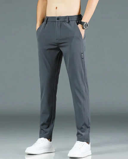 Men's Slim Fit Straight Leg Trousers