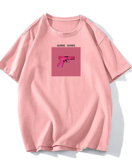 Women's Cotton Casual Loose Fit O-Neck T-Shirt
