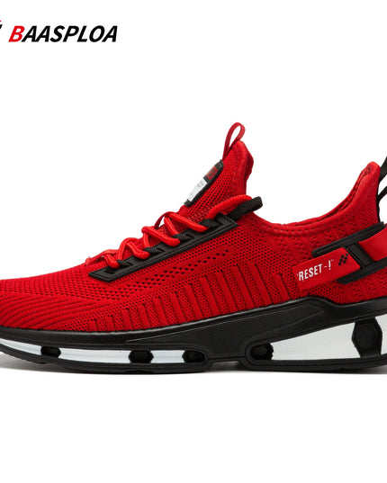 Baasploa Men's Sneakers - Breathable, Anti-Slip, Shock-Absorbing Athletic Shoes