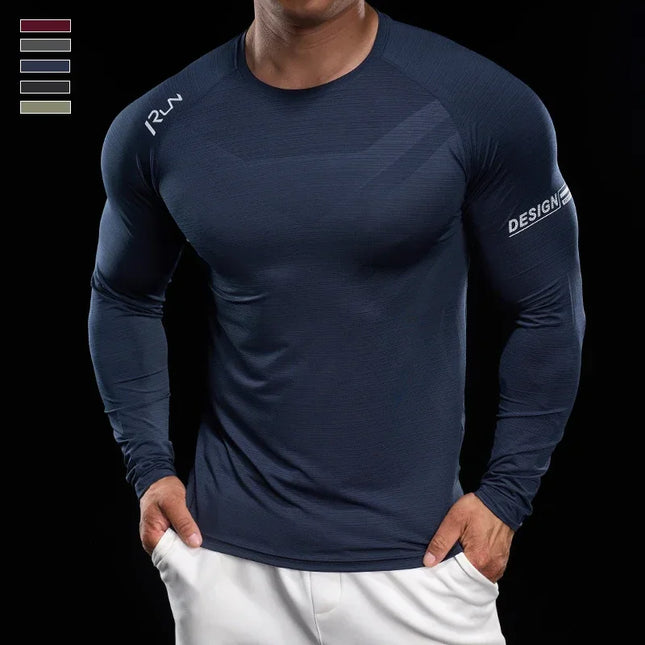 Men's Slim Fit High-Stretch Sweater - Versatile, Lightweight, and Breathable