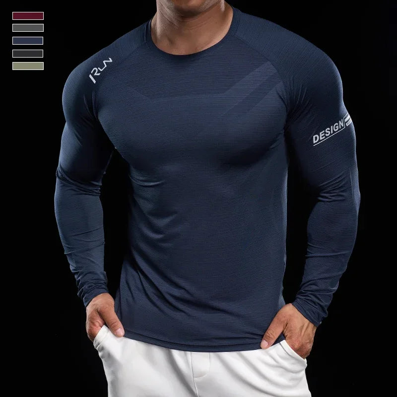 Men's Slim Fit High-Stretch Sweater - Versatile, Lightweight, and Breathable