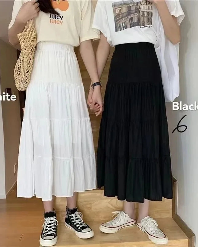 High-Waisted Long Skirt for Women