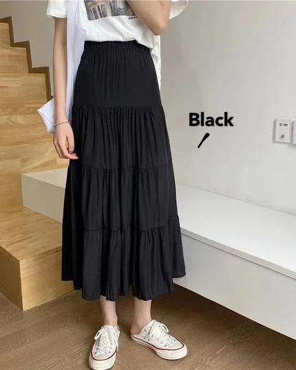 High-Waisted Long Skirt for Women