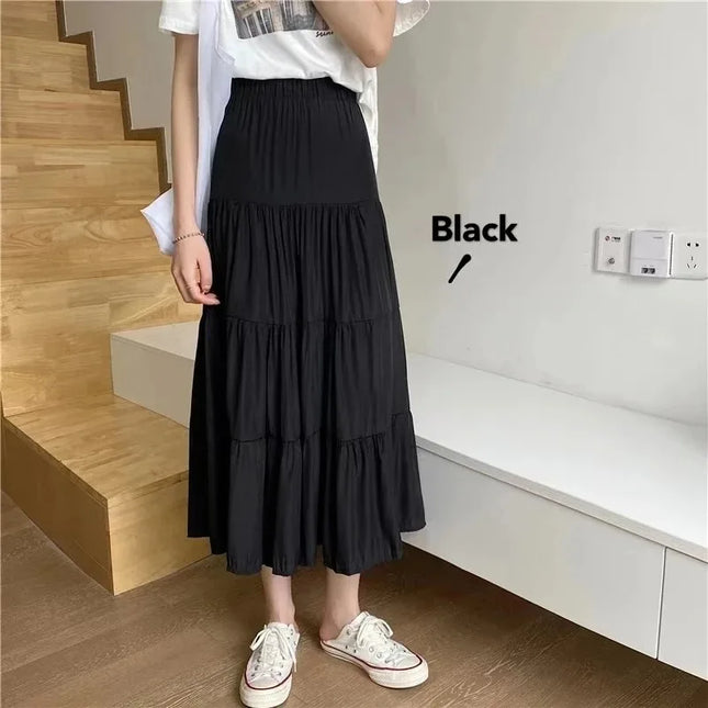 High-Waisted Long Skirt for Women